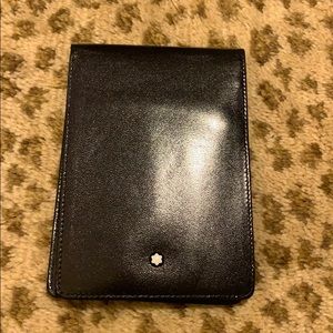 Monte Blanc leather notebook case